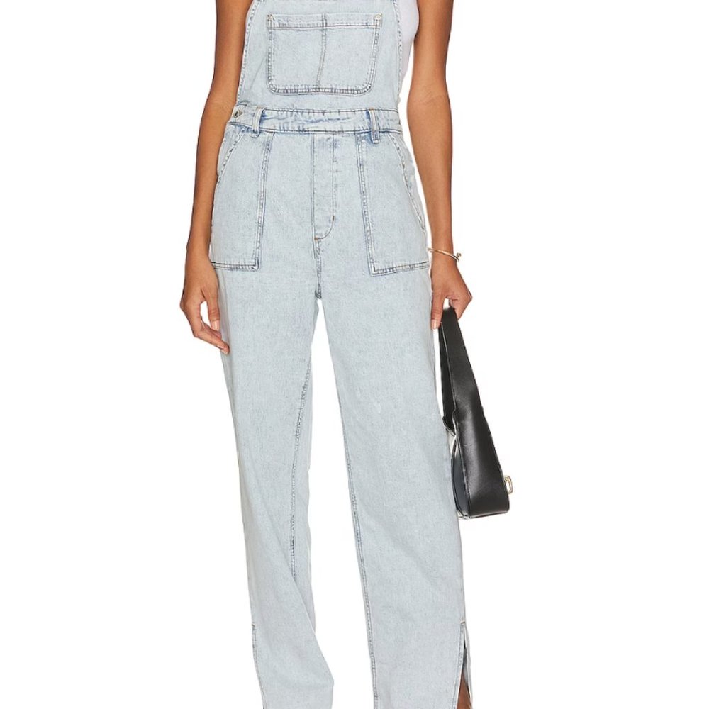 WeWoreWhat Slouchy Slit Overalls